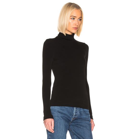 Goldsign The Rib Turtleneck Pullover Sweater Long Sleeve Black Size Large NWT - Picture 3 of 14